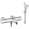 Душевой комплект Hansgrohe Ecostat 1001 CL ВМ 13201000 термостат + душевой гарнитур Croma Select E Vario 26582400