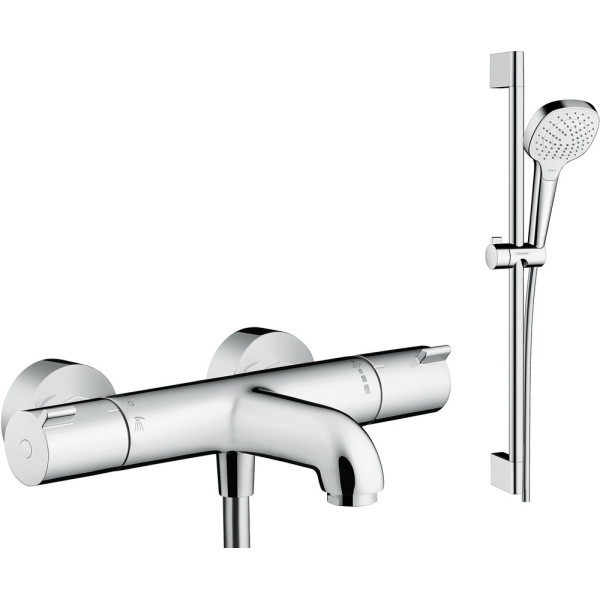 Душевой комплект Hansgrohe Ecostat 1001 CL ВМ 13201000 термостат + душевой гарнитур Croma Select E Vario 26582400