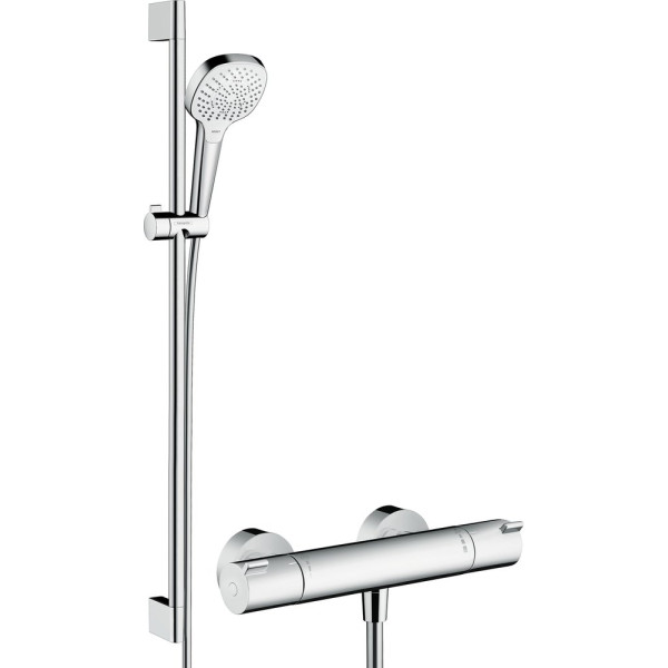 Душевой комплект Hansgrohe Ecostat 1001 CL ВМ 13211000 термостат + душевой гарнитур Croma Select E Multi 26590400