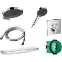 Душевой комплект Hansgrohe Термостат ShowerSelect 15763000 + 26230000 + 26843000 + 28272000 + 26864000 + 01800180
