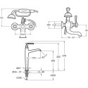 Душевой комплект Jacob Delafon Cleo1889 E24309-CP + E24313-CP