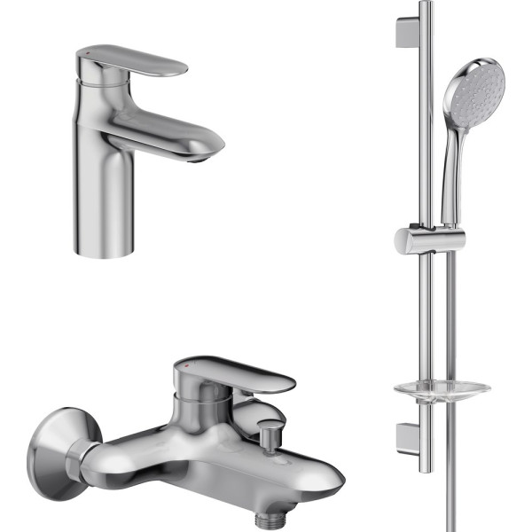 Душевой комплект Jacob Delafon Kumin E99447-CP + E99460-CP + E99899RU-CP
