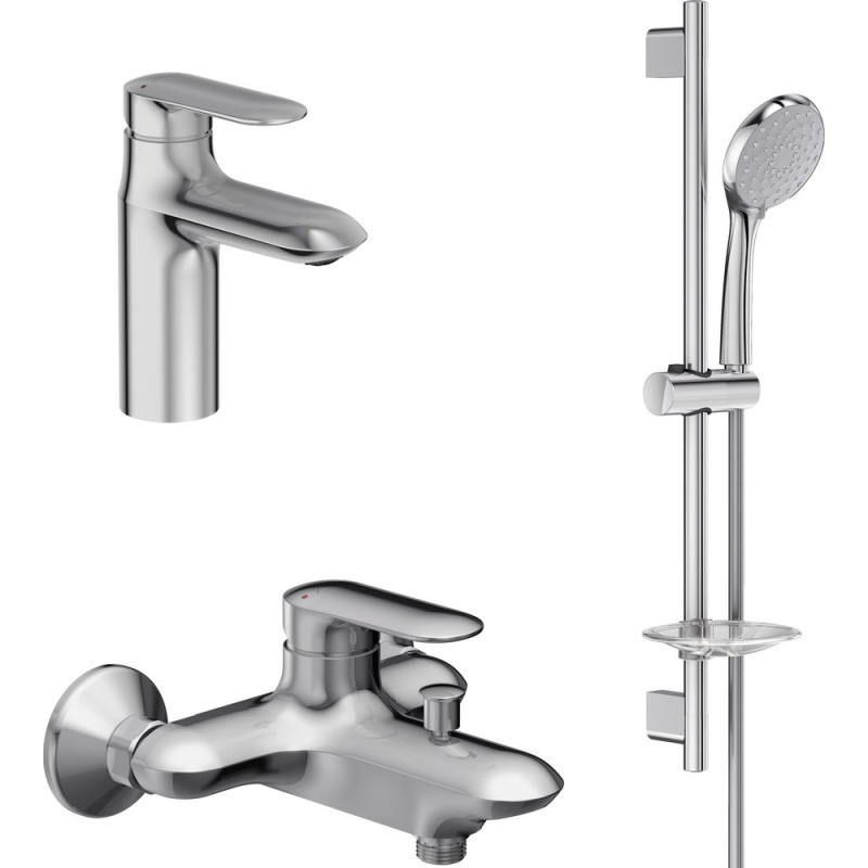 Душевой комплект Jacob Delafon Kumin E99447-CP + E99460-CP + E99899RU-CP