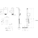 Душевой комплект Lemark Unit LM4523C + LM8073C + LM8085C