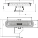 Душевой лоток Pestan Confluo Slim Line 1050 с решеткой