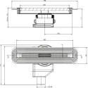 Душевой лоток Pestan Confluo Slim Line 650 с решеткой