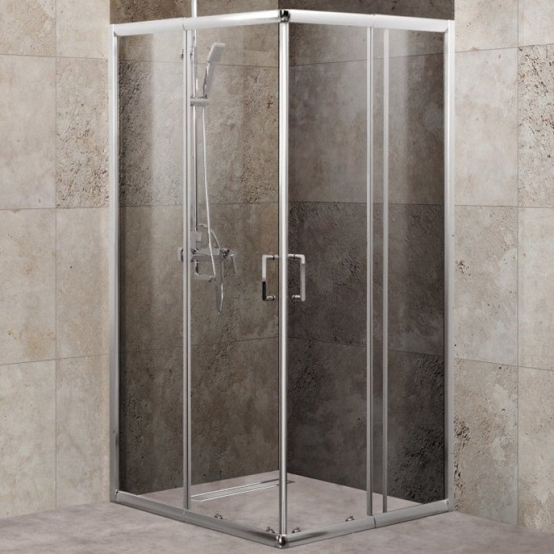 Душевой уголок BelBagno Unique A-2-75/90-C-Cr стекло прозрачное