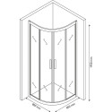 Душевой уголок Berges Wasserhaus Moon 061013 80х80, профиль хром сильвер