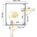 Душевой уголок Cezares Slider AH 2 70/80 100/110 C NERO