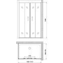 Душевой уголок Gemy Victoria S30192B-A70 160x70 см