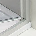 Душевой уголок GuteWetter Practic Rectan GK-401 правая 85x80 см стекло бесцветное, профиль матовый хром