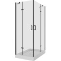 Душевой уголок Niagara Nova NG-6817-08 BLACK 120x80, прямоугольный, черный