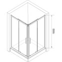 Душевой уголок RGW Classic CL-34 100х100, профиль черный
