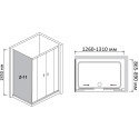 Душевой уголок RGW Classic CL-43 (1260-1310)x900