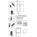 Душевой уголок Radaway Nes Black KDJ I Frame 100x90 L