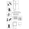 Душевой уголок Radaway Nes Black KDJ I Frame 80x75 L