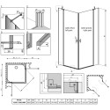 Душевой уголок Radaway Nes KDD II 100x90