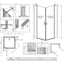 Душевой уголок Radaway Nes KDD II 90x80