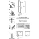 Душевой уголок Radaway Nes KDJ B 80x90 L