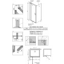 Душевой уголок Radaway Nes KDJ II 80x70 L