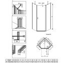 Душевой уголок Radaway Nes PTJ 100x90, R