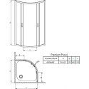 Душевой уголок Radaway Premium Plus A 80x170 стекло фабрик
