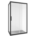 Душевой уголок STWORKI Эстерсунд DE019R80120200BLK 120x80 см профиль черный с поддоном