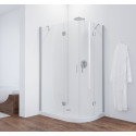 Душевой уголок Vegas Glass AFS-F 110*100 07 01 L профиль матовый хром, стекло прозрачное
