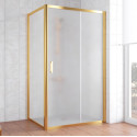 Душевой уголок Vegas Glass ZP+ZPV 110*70 09 10 профиль золото, стекло сатин