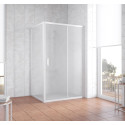 Душевой уголок Vegas Glass ZP+ZPV 130*90 01 10 профиль белый, стекло сатин