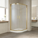 Душевой уголок Vegas Glass ZS-F 100*80 09 10 профиль золото, стекло сатин
