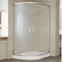 Душевой уголок Vegas Glass ZS-F 120*100 07 10 профиль матовый хром, стекло сатин