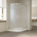 Душевой уголок Vegas Glass ZS-F 120*100 07 10 профиль матовый хром, стекло сатин