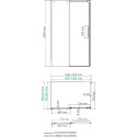 Душевой уголок Wasserkraft Alme 15R35 140x80 см