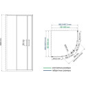 Душевой уголок Wasserkraft Main 41S01 90x90 см