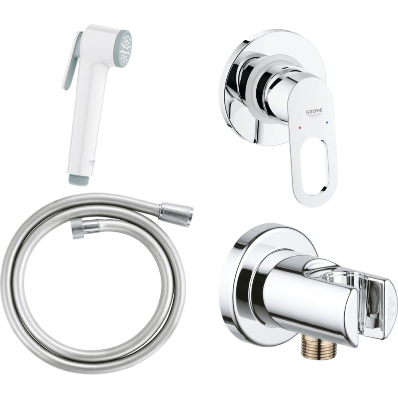 Гигиенический душ Grohe BauLoop 124896 со смесителем, С ВНУТРЕННЕЙ ЧАСТЬЮ