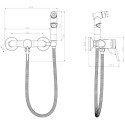 Гигиенический душ Lemark Minima LM3818C со смесителем