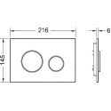 Кнопка смыва TECE Loop 9240625 хром матовый