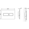 Кнопка смыва TECE TECEsolid 9240433 белая матовая