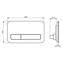 Кнопка смыва Villeroy & Boch Viconnect 922400RB черная глянцевая
