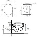 Комплект Ideal Standard W880101 унитаз + инсталляция с кнопкой смыва