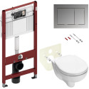 Комплект TECE Base V04 9400006.WC1 кнопка хром глянцевый