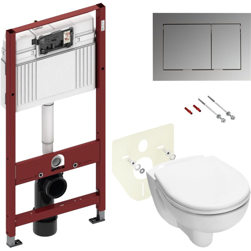 Комплект TECE Base V04 9400006.WC1 кнопка хром глянцевый