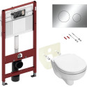 Комплект TECE Loop V04 К400626.WC1 кнопка хром глянцевый