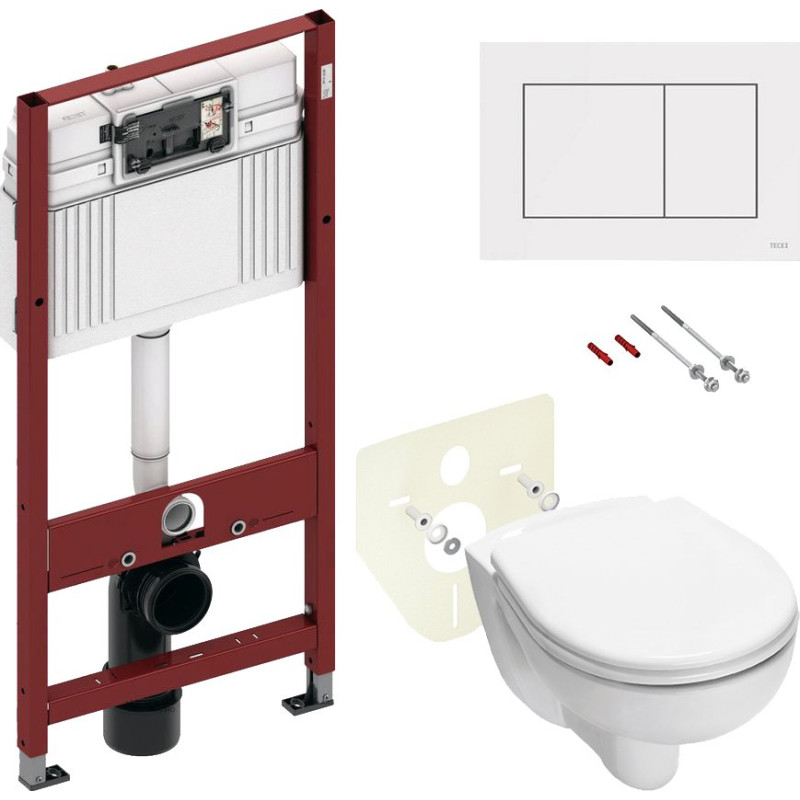 Комплект TECE Now V04 9400013.WC1 кнопка белая