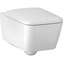 Комплект  Чаша для унитаза подвесного Geberit iCon Square 201950000 + Крышка-сиденье Geberit iCon Square + Система инсталляции для унитазов Geberit Duofix Платтенбау 458.1