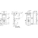 Комплект  Чаша для унитаза подвесного Geberit iCon Square 201950000 + Крышка-сиденье Geberit iCon Square + Система инсталляции для унитазов Geberit Duofix Платтенбау 458.1