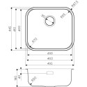 Комплект  Мойка кухонная Omoikiri Omi 49-U-IN нержавеющая сталь + Измельчитель отходов Omoikiri Nagare 1000