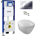 Комплект  Система инсталляции для унитазов Geberit Duofix UP320 111.300.00.5 + Унитаз подвесной Jacob Delafon Presquile E4440 + Кнопка смыва Geberit S