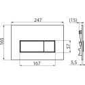 Комплект  Унитаз подвесной BelBagno Prado BB10150CH с крышкой + Система инсталляции AlcaPlast Sadromodul AM101/1120-0001 + Кнопка смыва AlcaPlast THIN M578 черный матовый + Шумо?